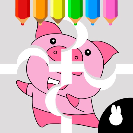 Animal puzzle Doodle Coloring iOS App