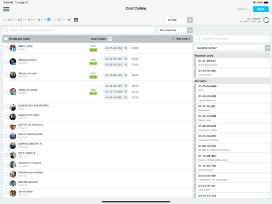 MobiClocks Admin iPad screenshot 4 - Business app