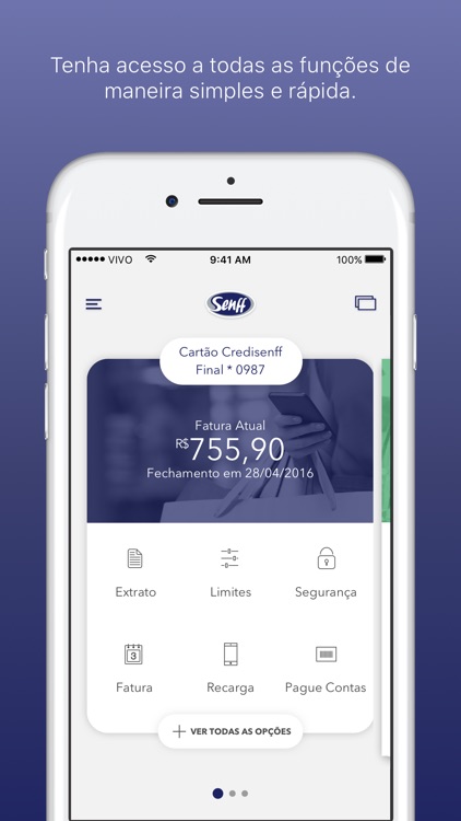 Senff Clientes: Cartão e +