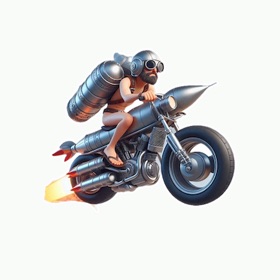 Screenshots (6) Rocket Bike Stickers