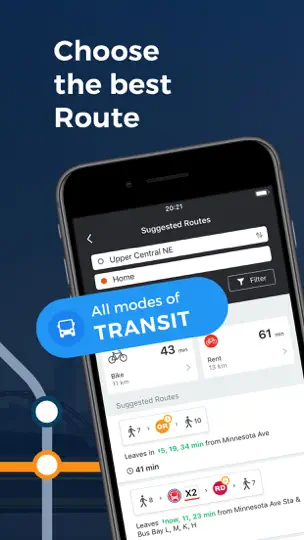 Moovit: Bus & Transit Tracker iPhone Screenshot 2