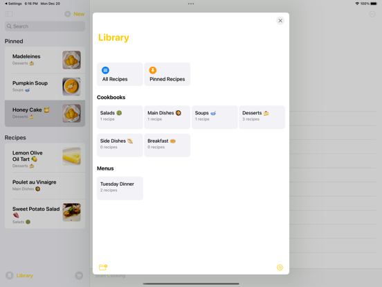 Kurkum: Recipe Manager iPad screenshot 4 - Food & Drink app
