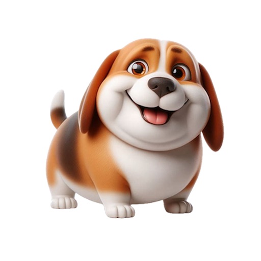 Fat Beagle Stickers icon