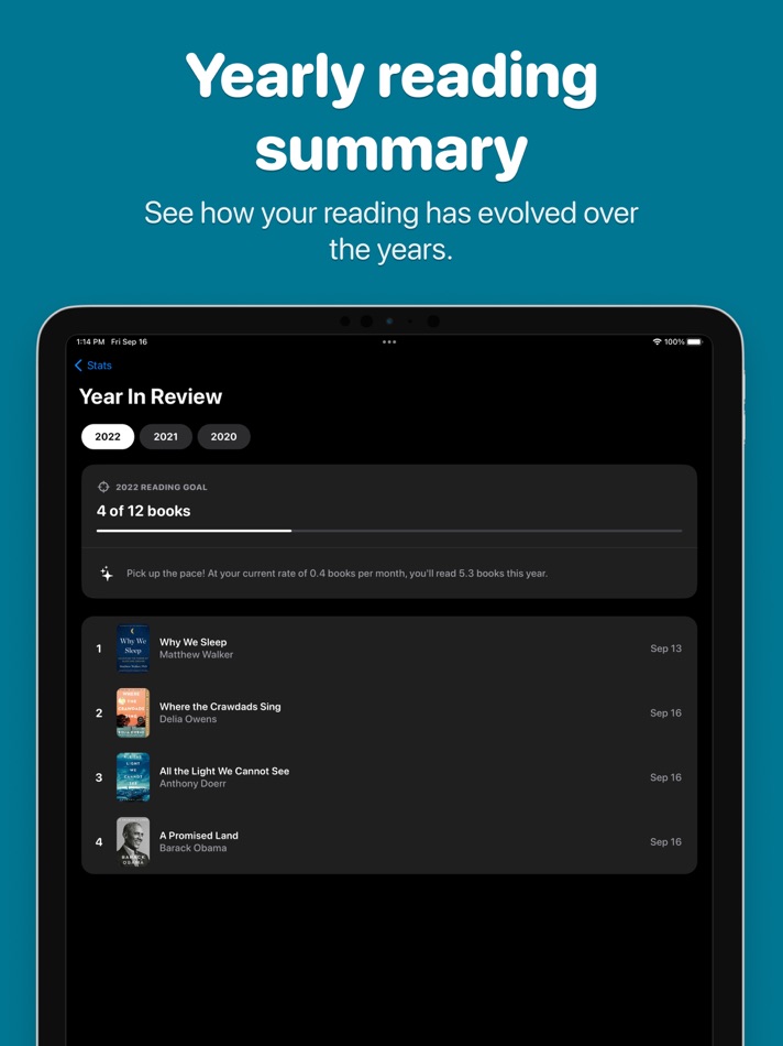#8. Bookshelf: Book Tracker & List (iOS) 由: Alexander Gerrese