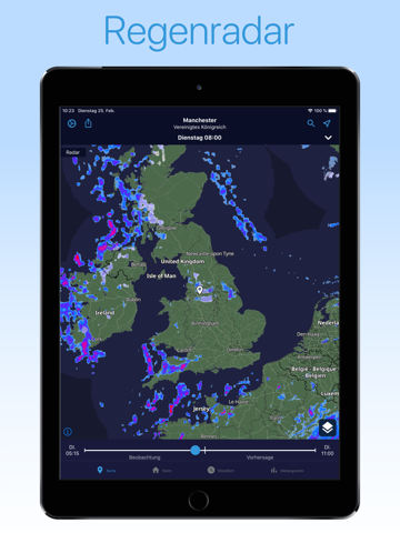 Foreca Wetter & Regenradar iPad screenshot 2