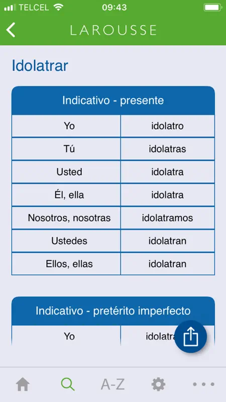 Larousse de Conjugación screenshot 3 of 5