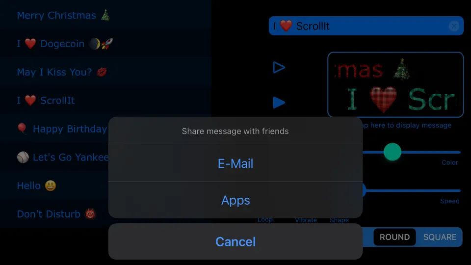 Скриншот Scrollit 2X: Visual Messenger на iPhone 3