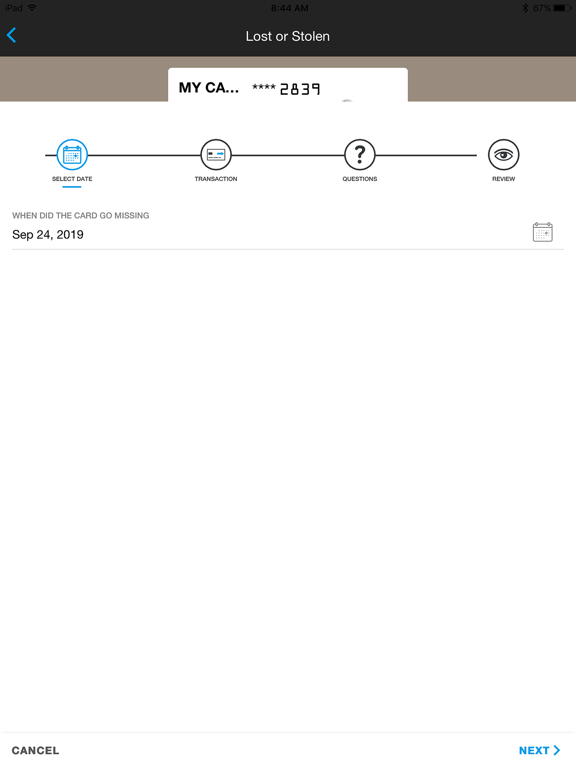 Keys Card Manager iPad screenshot 7 - Finance app