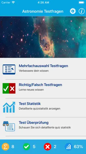 Die Astronomie Quiz screenshot 1