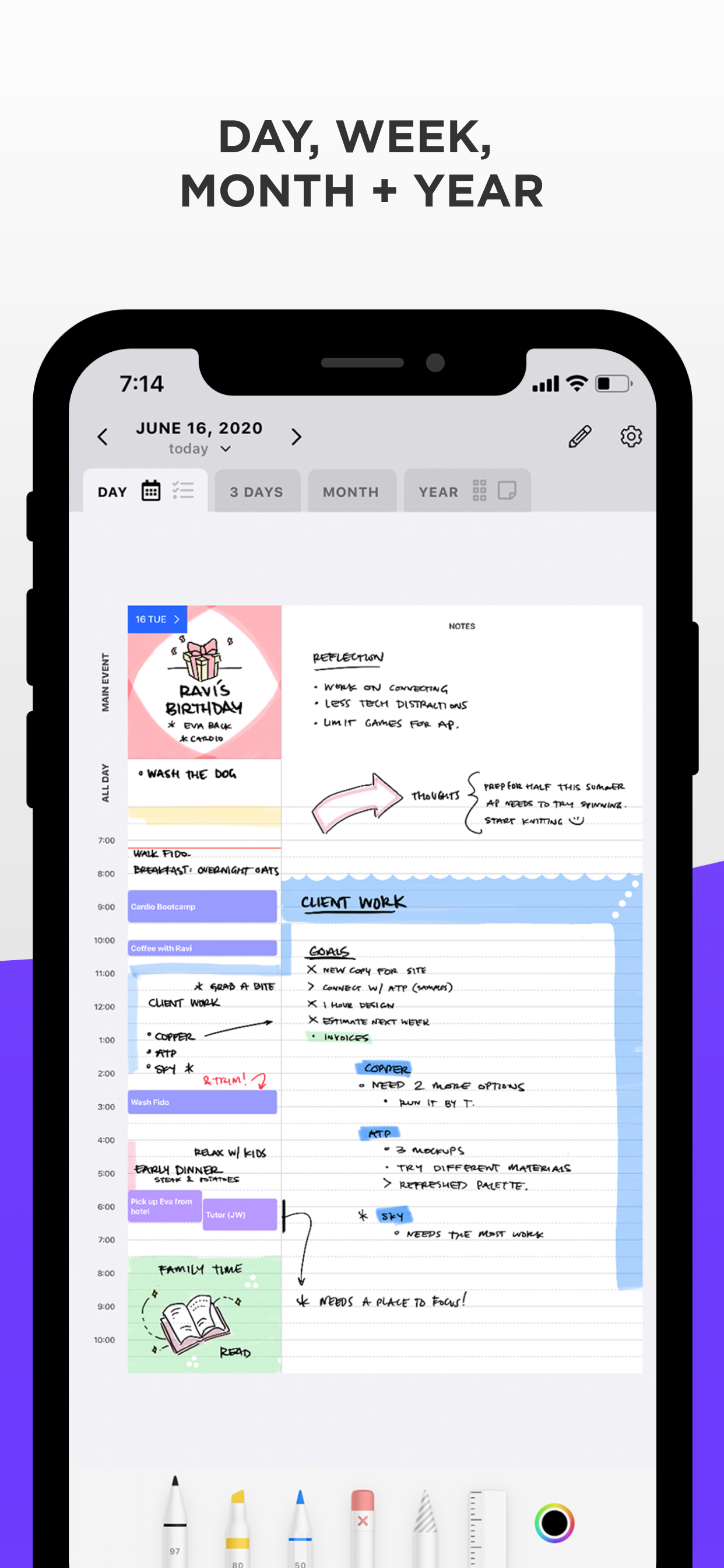 Pencil Planner & Calendar Pro