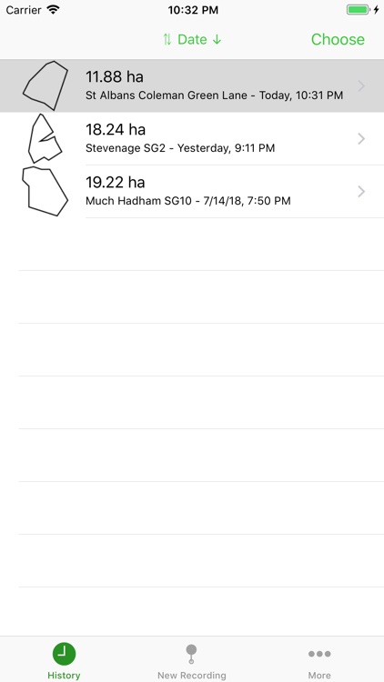 Hectare field area measure GPS