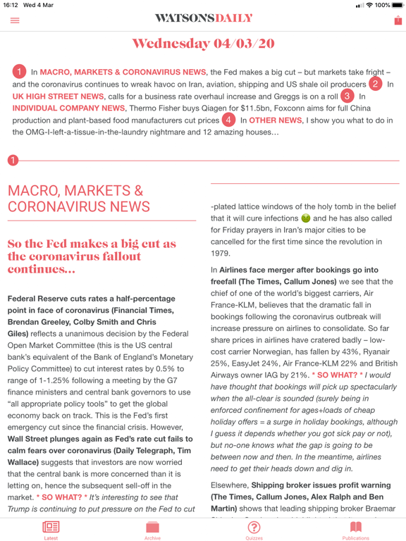 Screenshot #6 pour Watson's Daily