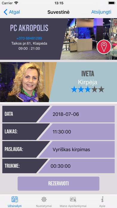 App screenshot