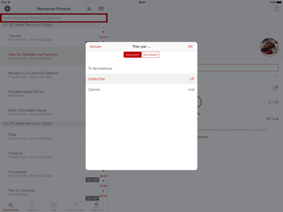 Screenshot #5 pour Unités de Pain: Info Glucides