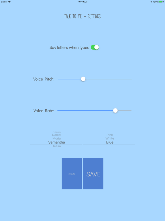 App screenshot