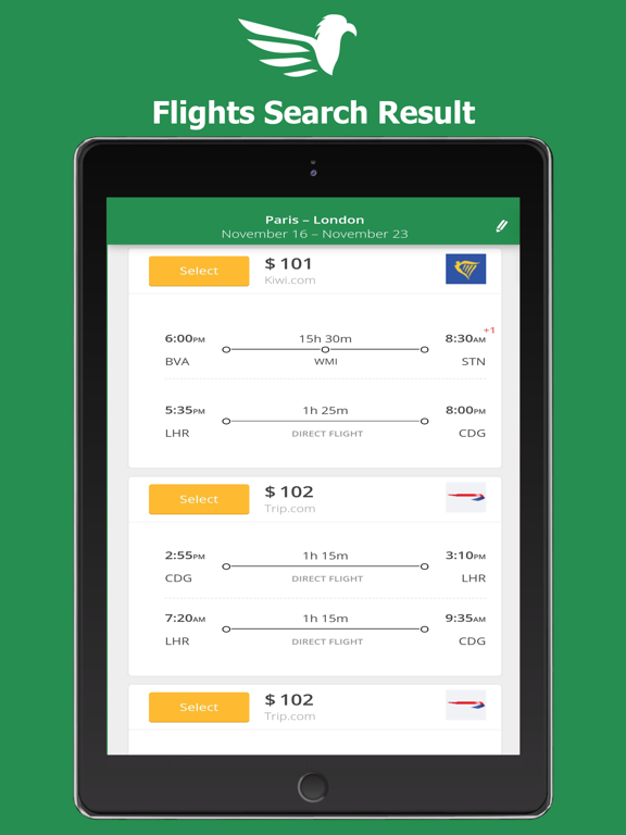 Screenshot #5 pour Tripabu: Cheap Flights, Hotels