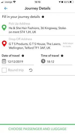 Twelve Client Airport Transfer screenshot 1