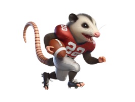 Football Opossum Stickers