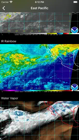 Screenshot von Hurricane Center auf dem iPhone 9
