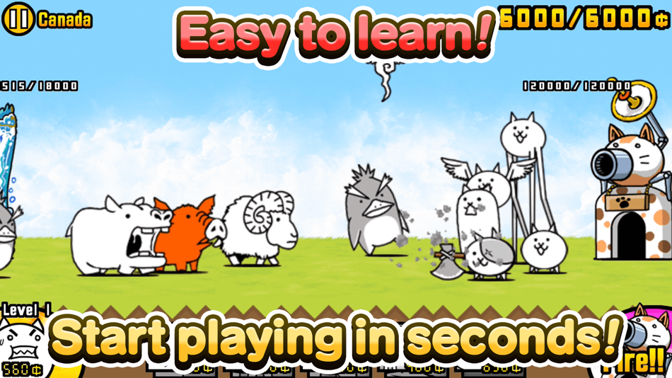 #2. The Battle Cats (iOS) Ved: ponos corporation