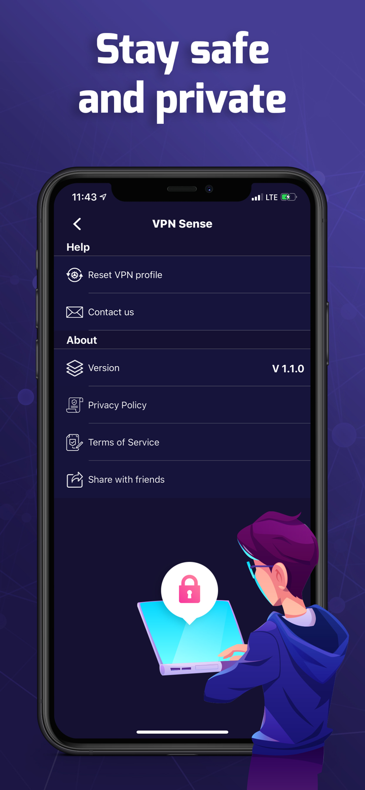 VPN Sense - Secure Connect screenshot 5