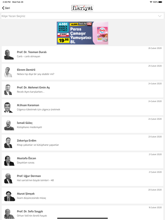 FİKRİYAT – Gündem, İslam iPad screenshot 5 - News app