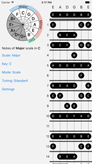 FretBud - Chord & Scales AUv3 screenshot 1