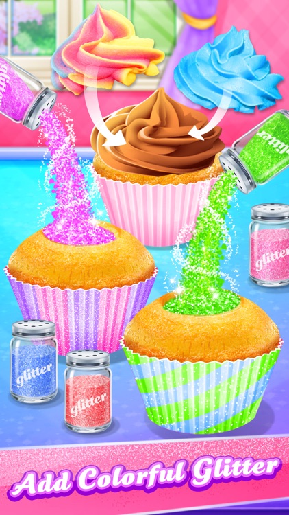 Glitter Cupcake Desserts