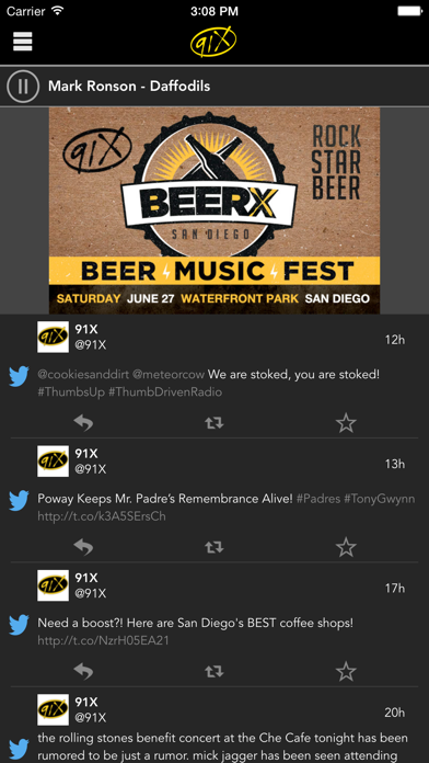 Screenshot #1 pour 91X | San Diego, CA | XTRA-FM