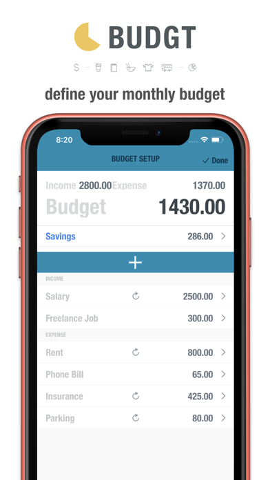 BUDGT - Daily Finance Screenshot