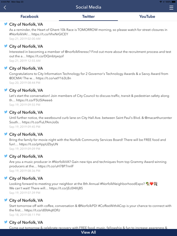 MyNorfolk iPad screenshot 5 - Utilities app