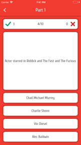 Celeb Rush - Celebrity Quiz screenshot
