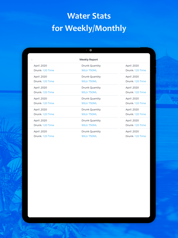 Hydrate - Daily Water Tracker iPad screenshot 5 - Health & Fitness app