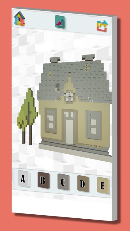 Color with number pixel art 3D