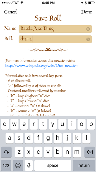 Screenshot #3 pour Dice Pouch RPG