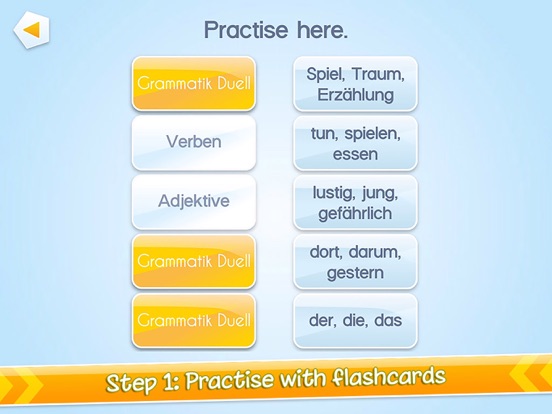 Grammatik Duell iPad screenshot