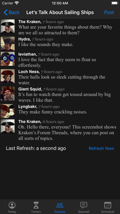 The Kraken, a Twitarr Client Screenshot 4 of 9