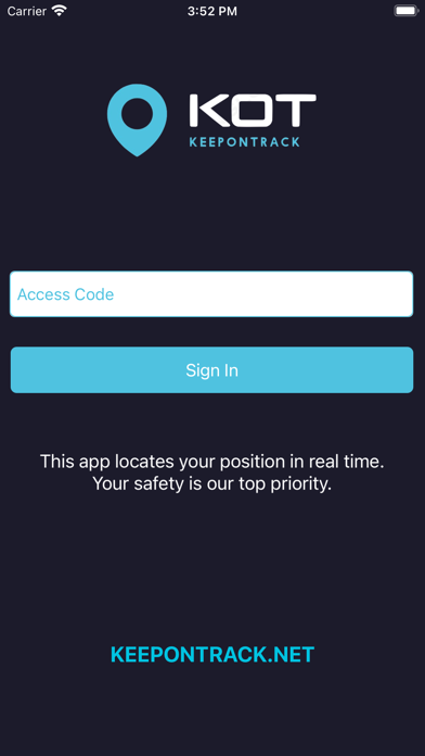 Screenshot #1 pour Tracking: Keepontrack