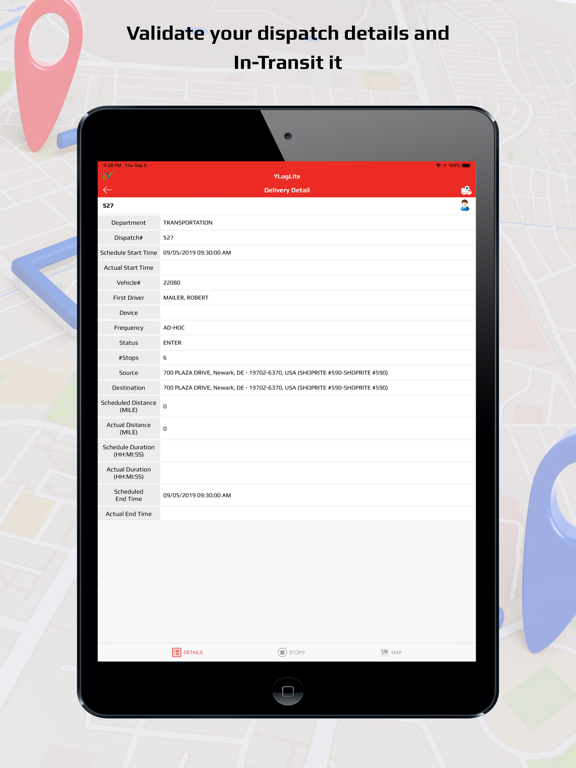 YLogLite iPad screenshot 6 - Navigation app