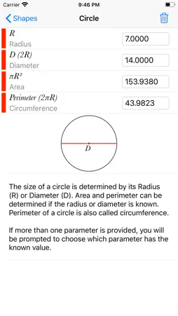Geometry Calculator++ screenshot 6