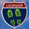 LocationsX without iAd advertise is a app that share the locations  and messages via iCloud without the any registration