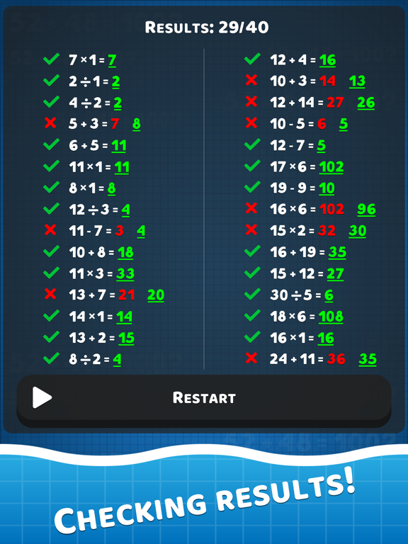 Mental Math Games & Quiz