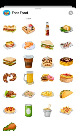 Fast Food Mc Burger Stickers iPhone image 3