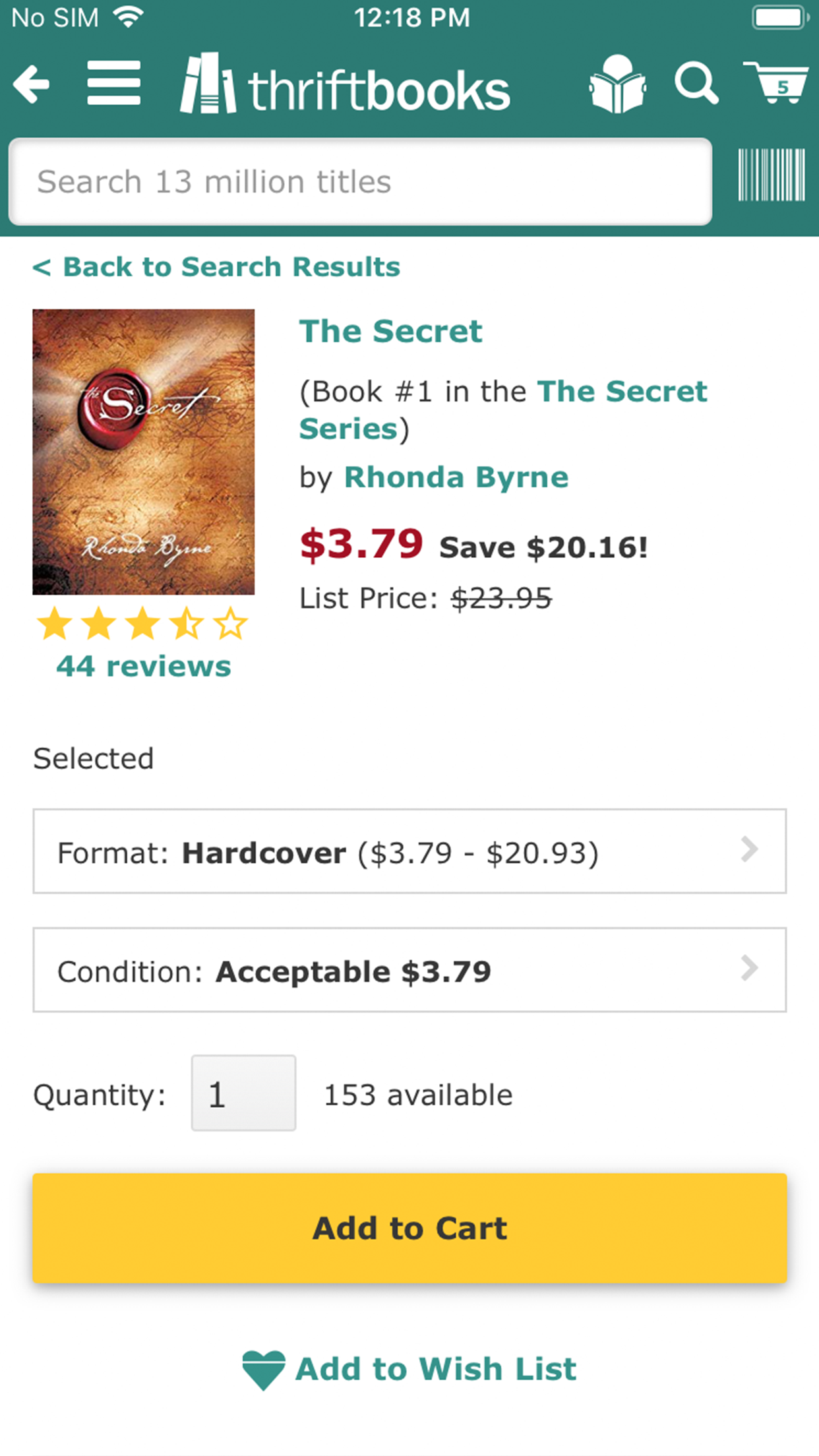 ThriftBooks: New & Used Books screenshot 6