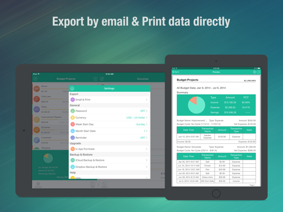 Budget Projects iPad screenshot 5 - Finance app