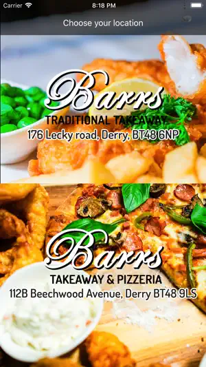 Barrs Takeaway screenshot 1