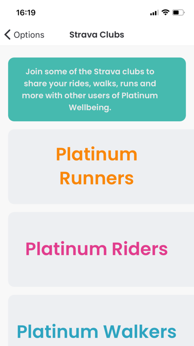 Platinum Wellbeing Screenshot