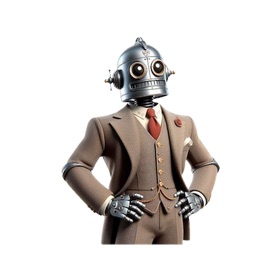 Well-Dressed Robot Stickers