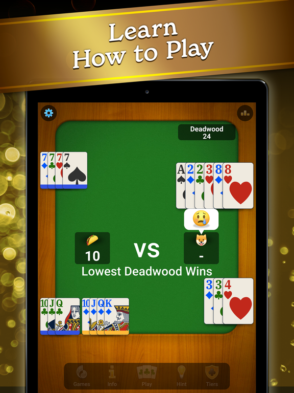 Screenshot #5 pour Gin Rummy Classic•