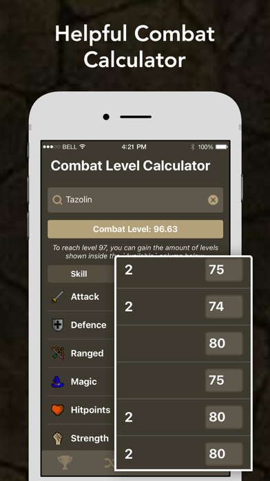 Tools for Old School Runescape iPhone screenshot